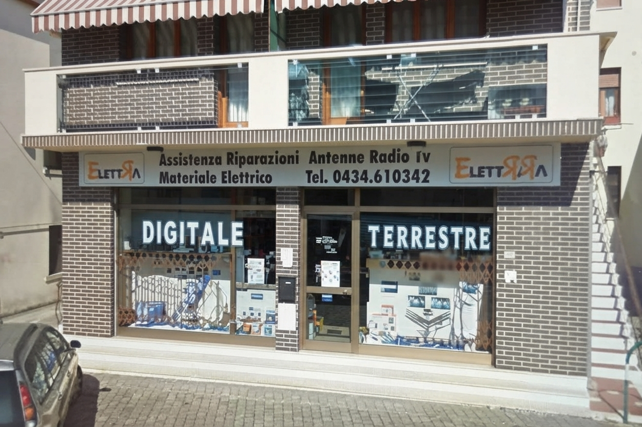 Illustrazione: laboratorio/negozio in contesto provinciale